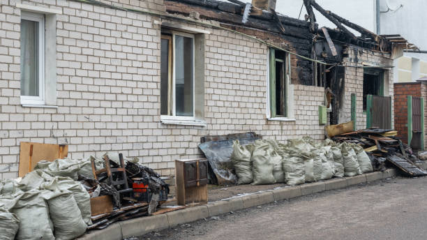 Professional Fire Damage Removal technician working in Germantown, MD